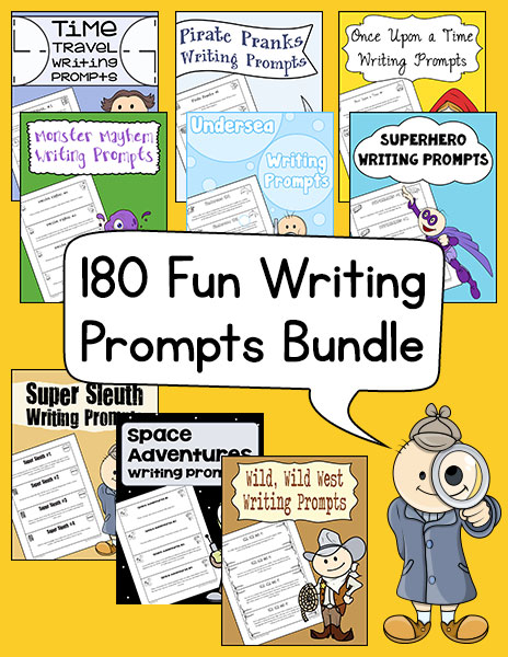 180 Fun Writing Prompts Bundle