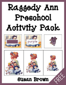 Free Raggedy Ann Preschool Activity Pack 
