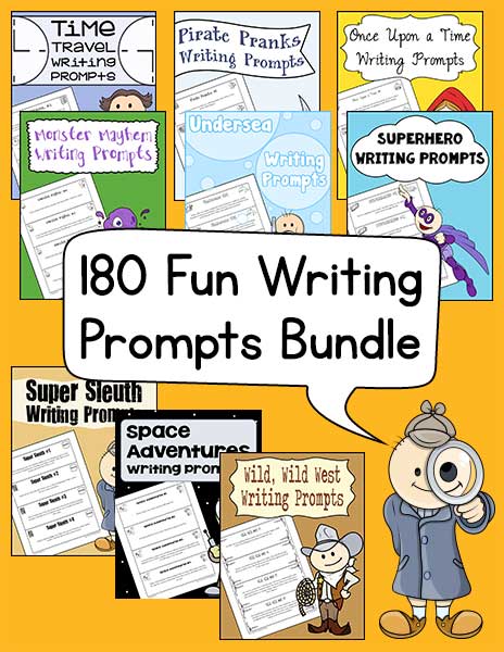 180 Fun Writing Prompts Bundle - Warm Hearts Publishing