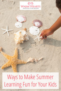 Boy playing with shells on the beach - Ways to Make Summer Learning Fun for Your Kids
