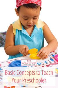Child playing - Basic Concepts to Teach Your Preschooler