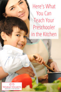 Mom and son cooking - Here's What You Can Teach Your Preschooler in the Kitchen