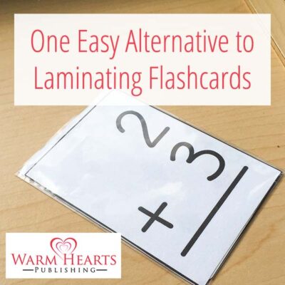 One Easy Alternative to Laminating Flash Cards