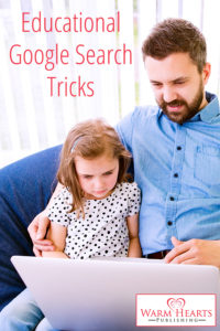 Father and daughter looking at computer - Educational Google Search Tricks