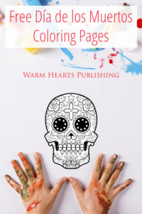 Hands and coloring page - Free Día de los Muertos Coloring Pages
