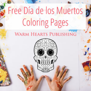 Hands and coloring page - Free Día de los Muertos Coloring Pages
