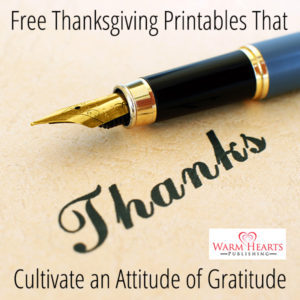 Pen on paper with word thanks - Free Thanksgiving Printables That Cultivate an Attitude of Gratitude