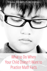 Boy looking down - What to Do When Your Child Doesn't Want to Practice Math Facts