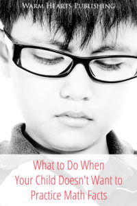 Boy looking down - What to Do When Your Child Doesn't Want to Practice Math Facts