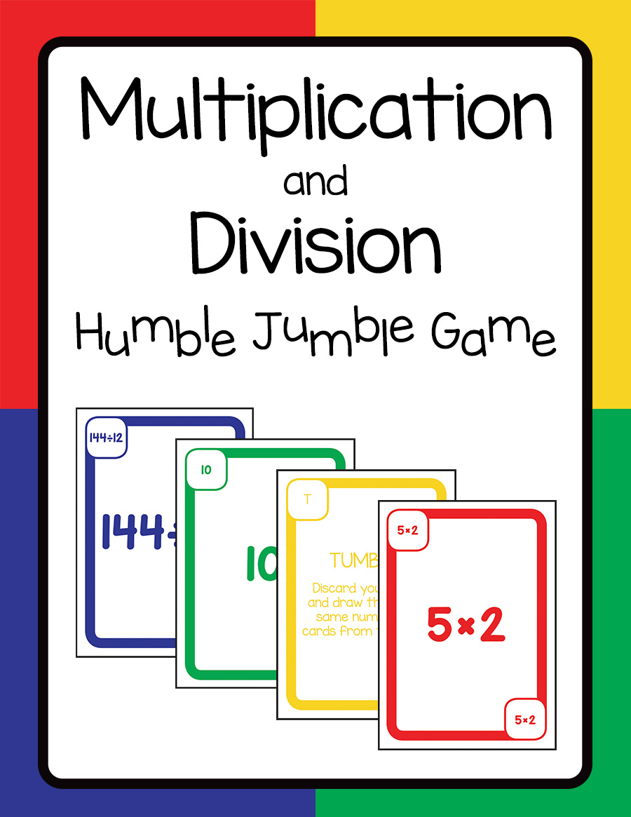 Multiplication and Division Humble Jumble Game