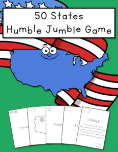 50 States Humble Jumble Game