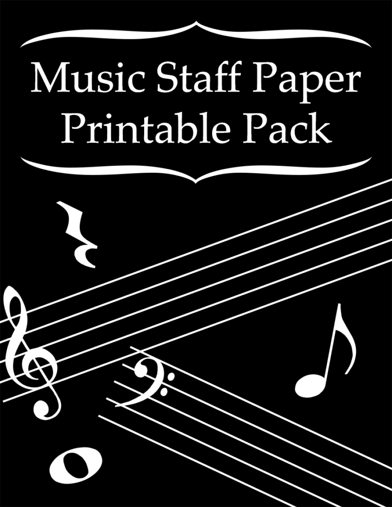Music Staff Paper Printable Pack - Warm Hearts Publishing
