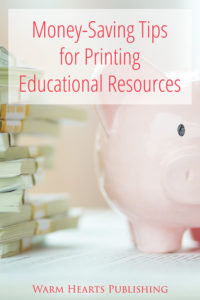 Piggy bank - Money Saving Tips for Printing Educational Resources