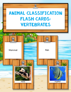Animal Classification Flash Cards: Vertebrates