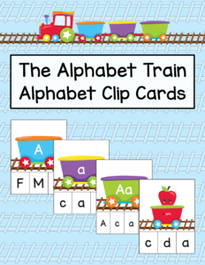 The Alphabet Train - Alphabet Clip Cards cover