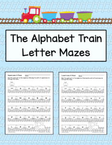 The Alphabet Train - Letter Mazes cover