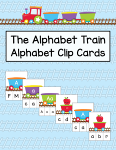 The Alphabet Train- Alphabet Clip Cards