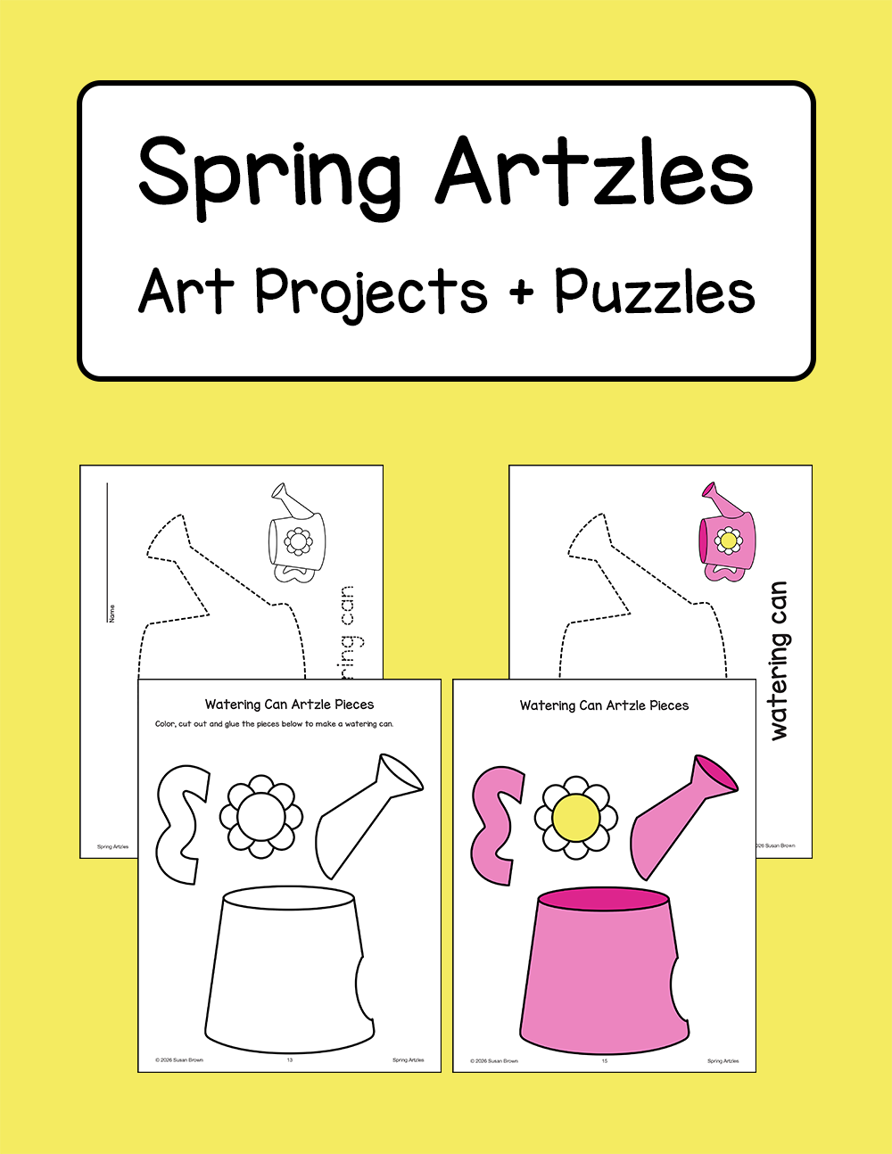Spring Artzles - Art Projects + Puzzles