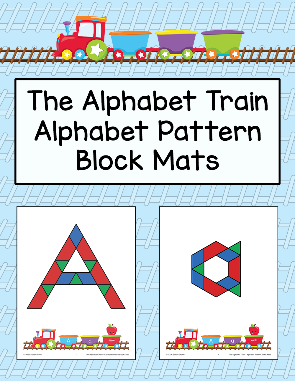 The Alphabet Train - Alphabet Pattern Block Mats