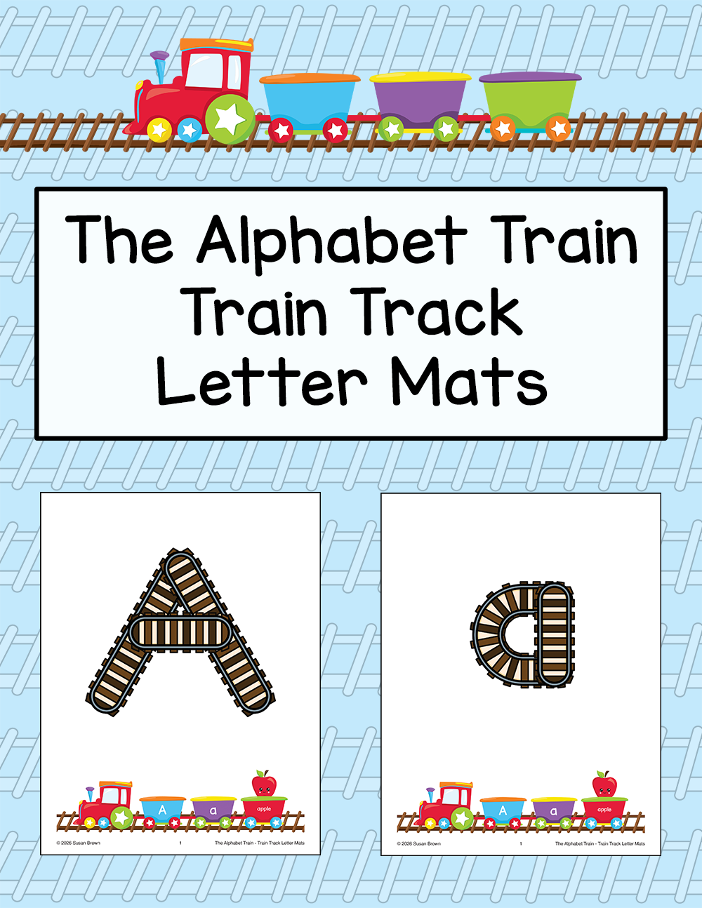 The Alphabet Train - Train Track Letter Mats