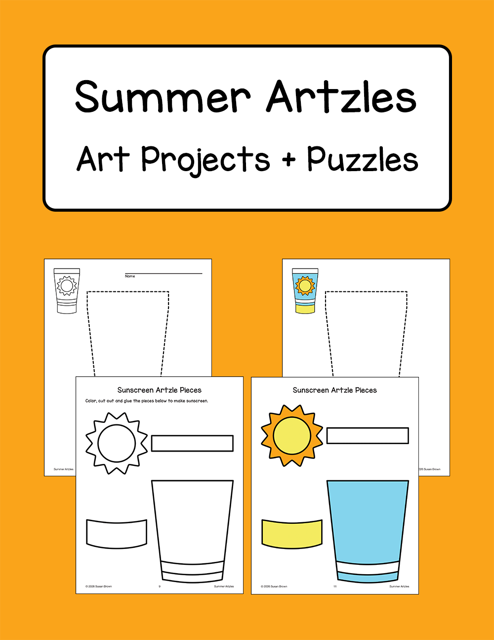 Summer Artzles - Art Projects + Puzzles